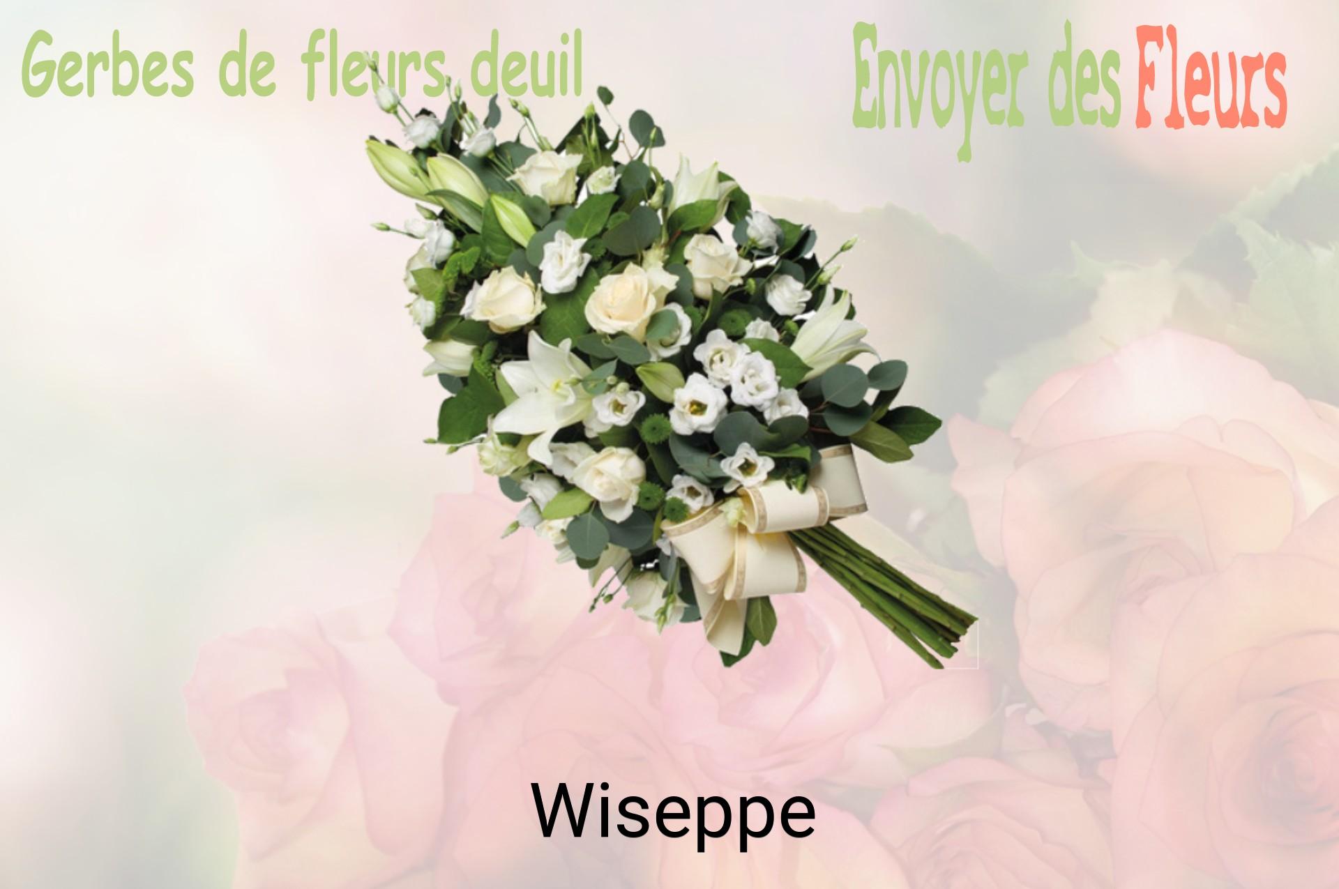 Gerbe de fleurs de deuil livrée à Wiseppe